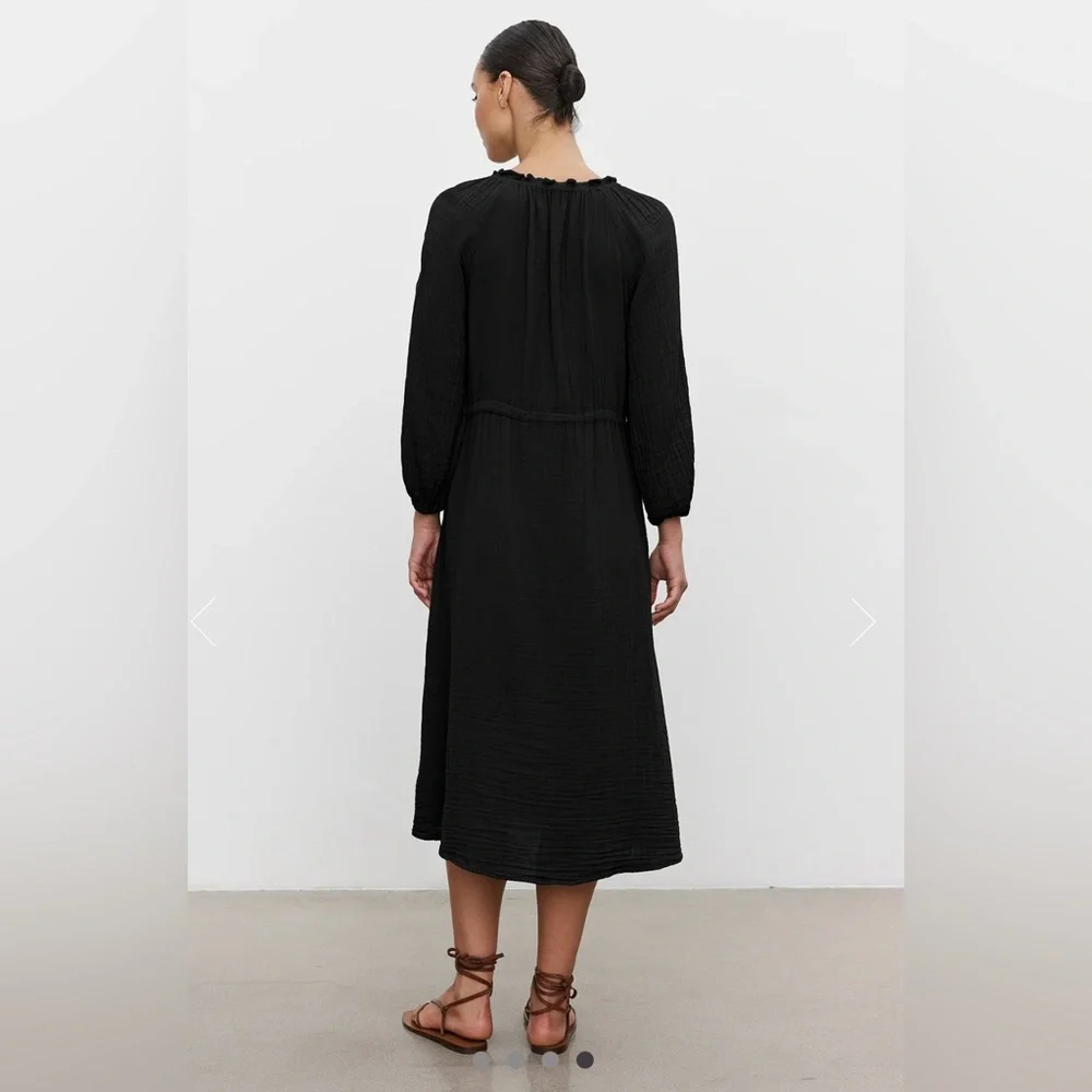 ✨VELVET by Graham & Spencer✨Audrey Cotton Gauze Dress - Picture 3 of 8